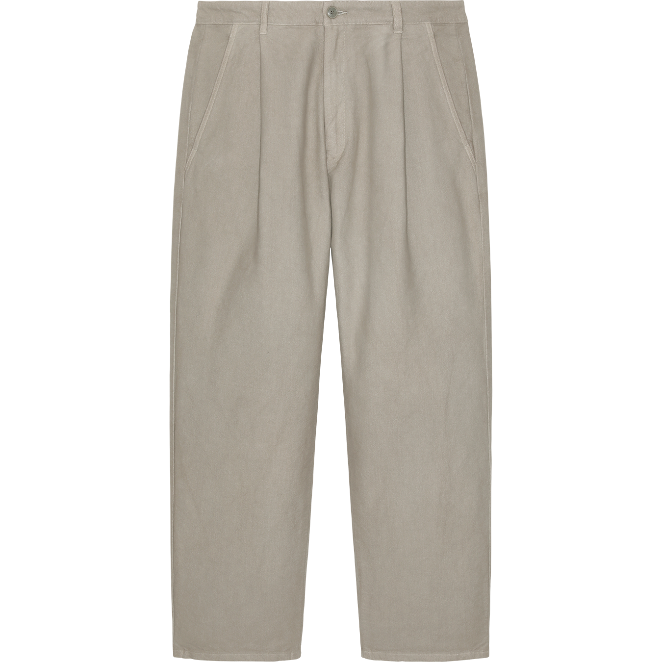 OVERDYE BRUSHED SOFT COTTON ONE TUCK PANTS