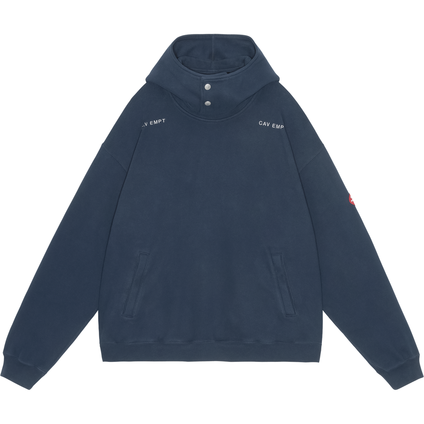 NECK SNAP DBL KNIT HOODY