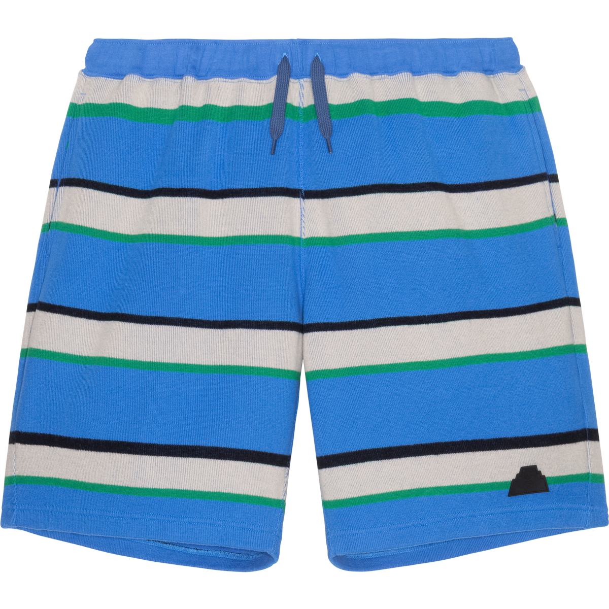 STRIPE DBL KNIT JOG SHORTS