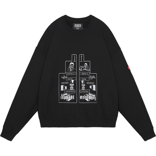 CHANNEL ENCODING CREW NECK