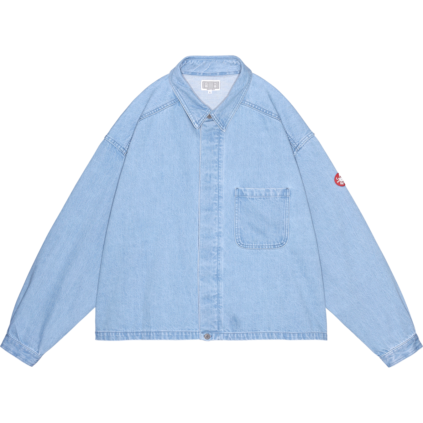 WASHED DENIM SHORT SHIRT JACKET