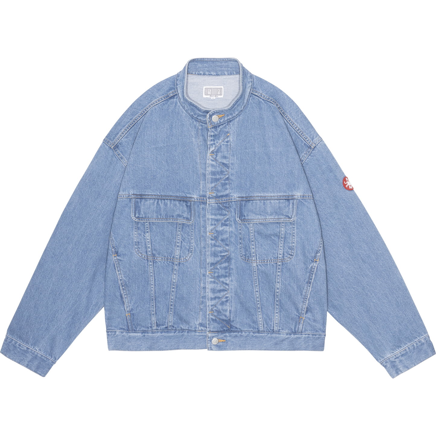 WASHED NEP DENIM TRUCKER JACKET