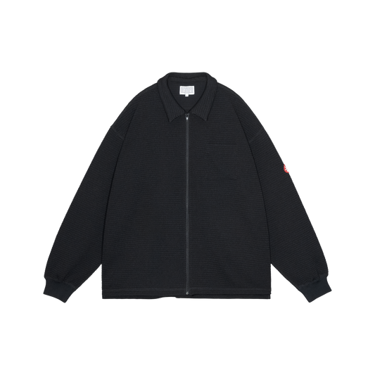 WAFFLE PE JERSEY ZIP SHIRT