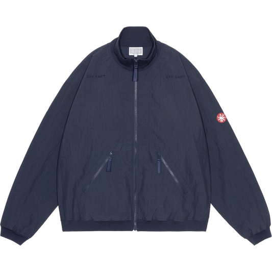 RIB COLLAR NYLON ZIP UP
